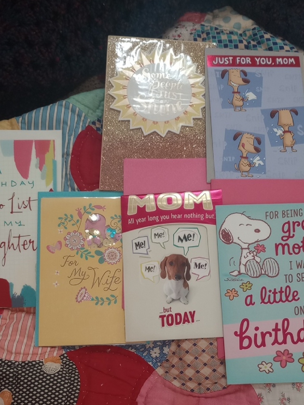 Bundle NWT HALLMARK 6 Assorted MOTHER'S Greeting Cards- Birthday, Mother's Day..